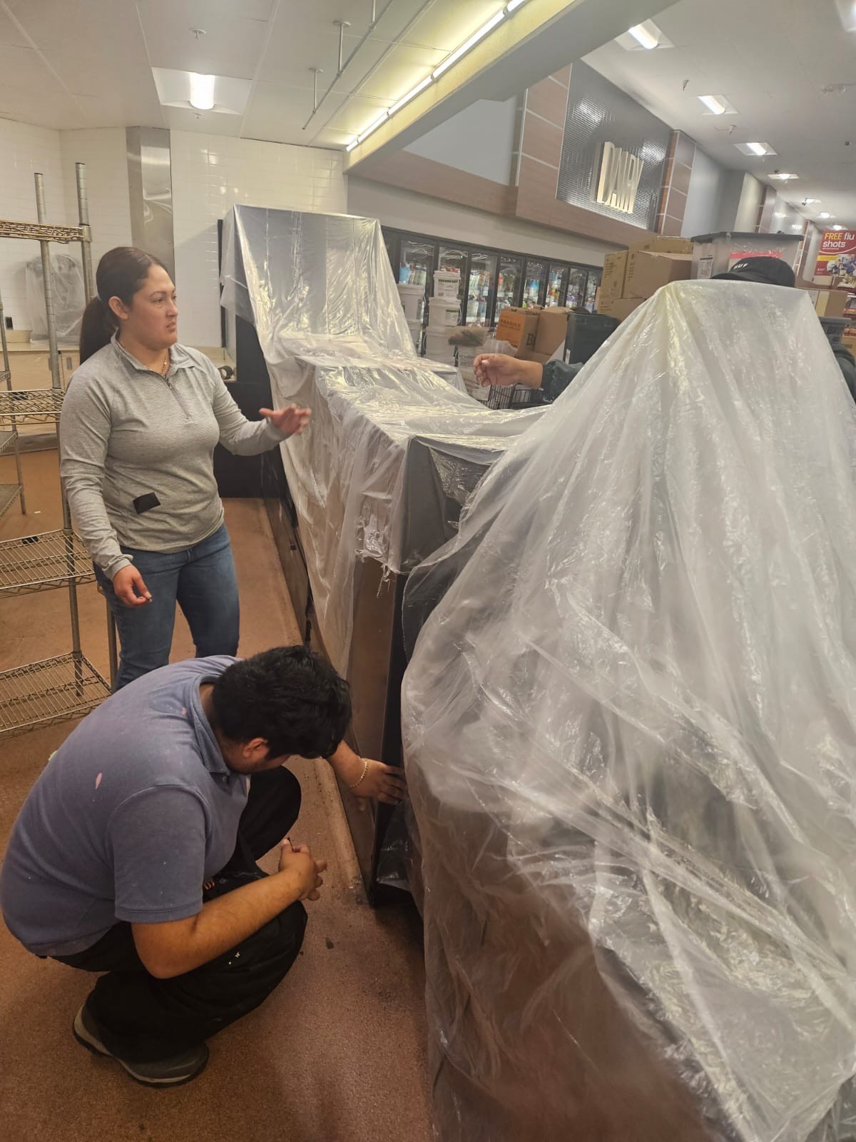 Our team hard at work making sure all details are covered